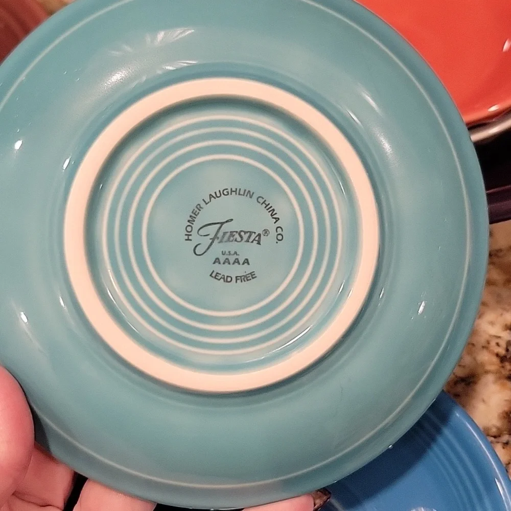 FIESTAWARE Turquoise Cup & Saucer - Fiesta Ware Tea Coffee